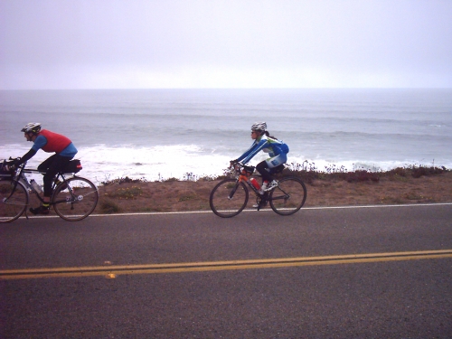  Jim and Mary on Hwy 1 a few miles before Bodega Bay 