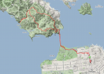 (Mar 2011) Solo marathon route map  » Click to zoom ->