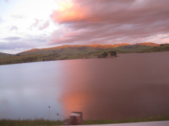 Sunset over Nicasio  » Click to zoom ->