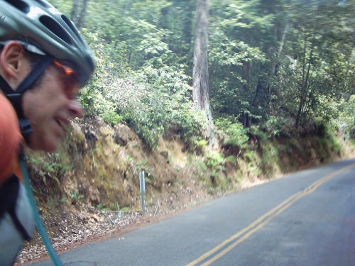  Climbing towards Bolinas Ridge Trail 