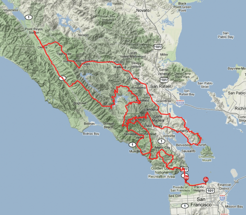  2010 La Ruta Loca Randonnee route 