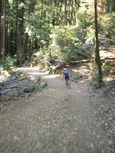  Bryan descending somewhere on Mt Tam  