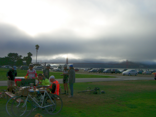  Happy finishers at Crissy Field  