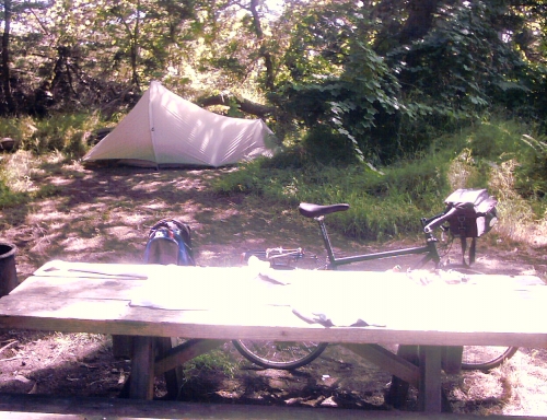 Campsite at Bodega Dunes