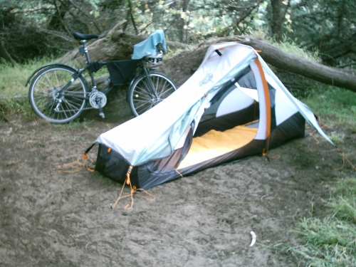 My camping site at Bodega Dunes