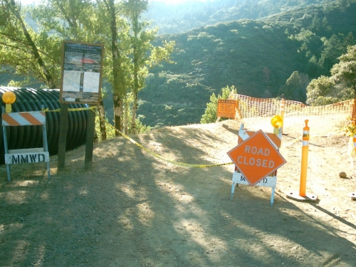 A very closed Old Stage Rd trail