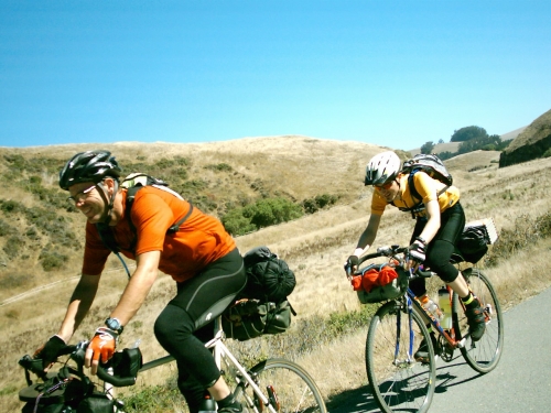 Greg and Jim Touring South of Tomales on Hwy 1