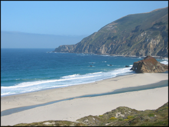 A beach in Big Sur